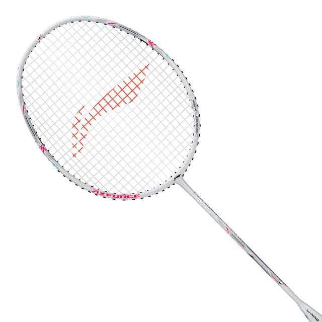 Li-Ning Axforce Cannon White Badminton Racket Prestrung by Li-Ning - back view - TopCricketStore