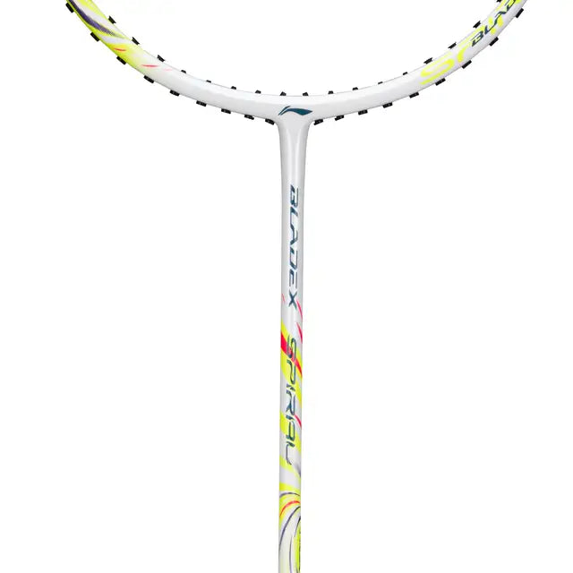 Li-Ning BladeX Spiral Neon Brilliant Yellow Badminton Racket Prestrung by Li-Ning - packaging view - TopCricketStore