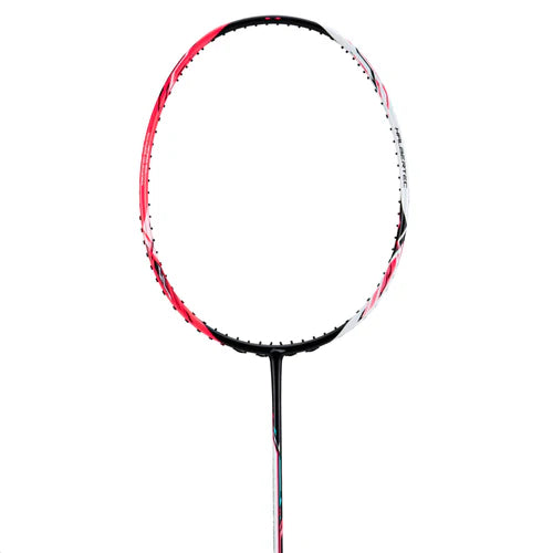 Li-Ning Halbertec 4000 Pearl White Neon Pink Badminton Racket Unstrung by Li-Ning - back view - TopCricketStore