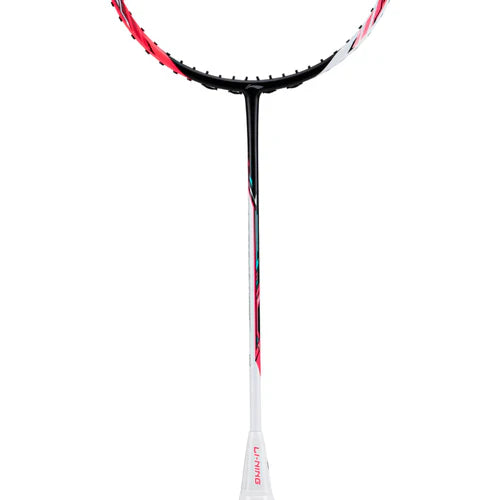 Li-Ning Halbertec 4000 Pearl White Neon Pink Badminton Racket Unstrung by Li-Ning - close-up detail - TopCricketStore