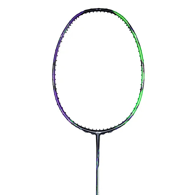 Halbertec 9000 badminton racket frame Green Purple detail