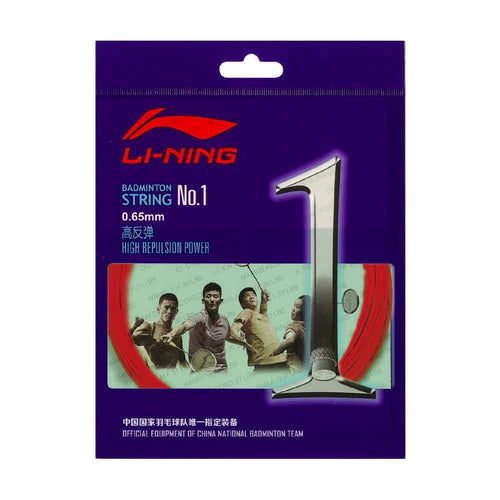 Li-Ning No.1 Badminton String-Red-Front