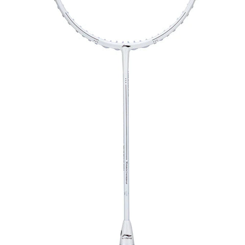 Li-Ning Turbo Charging Marshal Pearl White Badminton Racket Unstrung by Li-Ning - in-use view - TopCricketStore
