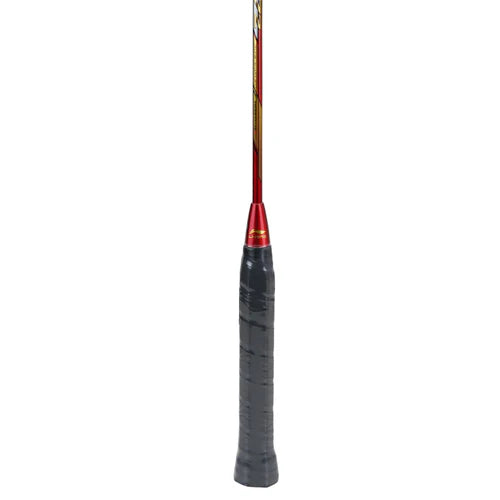 Li-Ning Windstorm 72 Black / Red Badminton Racket Unstrung by Li-Ning - close-up detail - TopCricketStore
