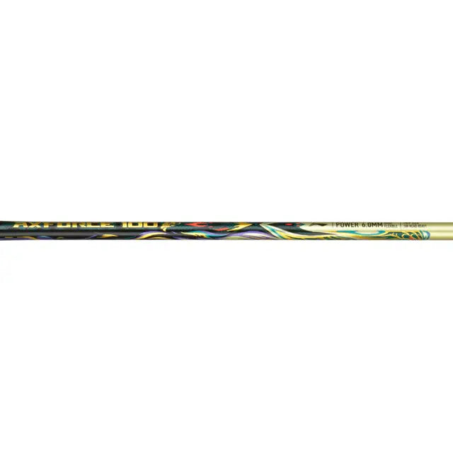 Black and Gold Li-Ning Axforce 100 Qilin racket design