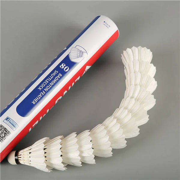 Ling-Mei 80 Feather Badminton Shuttlecocks
