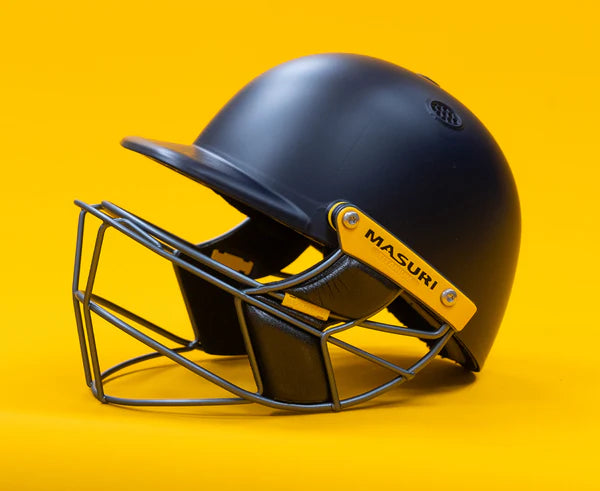 Masuri E-Line Plus Titanium Cricket Helmet - BLACK Masuri