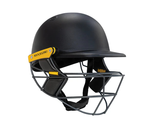 Masuri E-Line Plus Titanium Cricket Helmet - BLACK Masuri