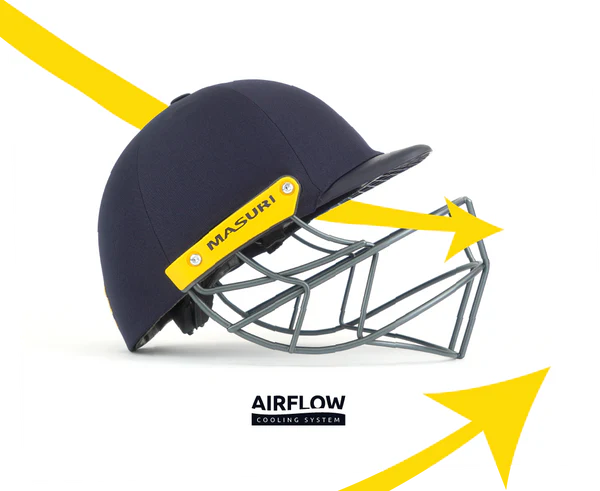Masuri T - Line Steel Cricket Helmet - NAVY Masuri