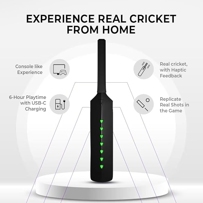 MetaShot Smart Cricket Bat (with TV Connector)– Redefining Virtual Play