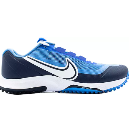 Nike React Vapor Drive Blue/White Cricket Rubber Spike Shoes
