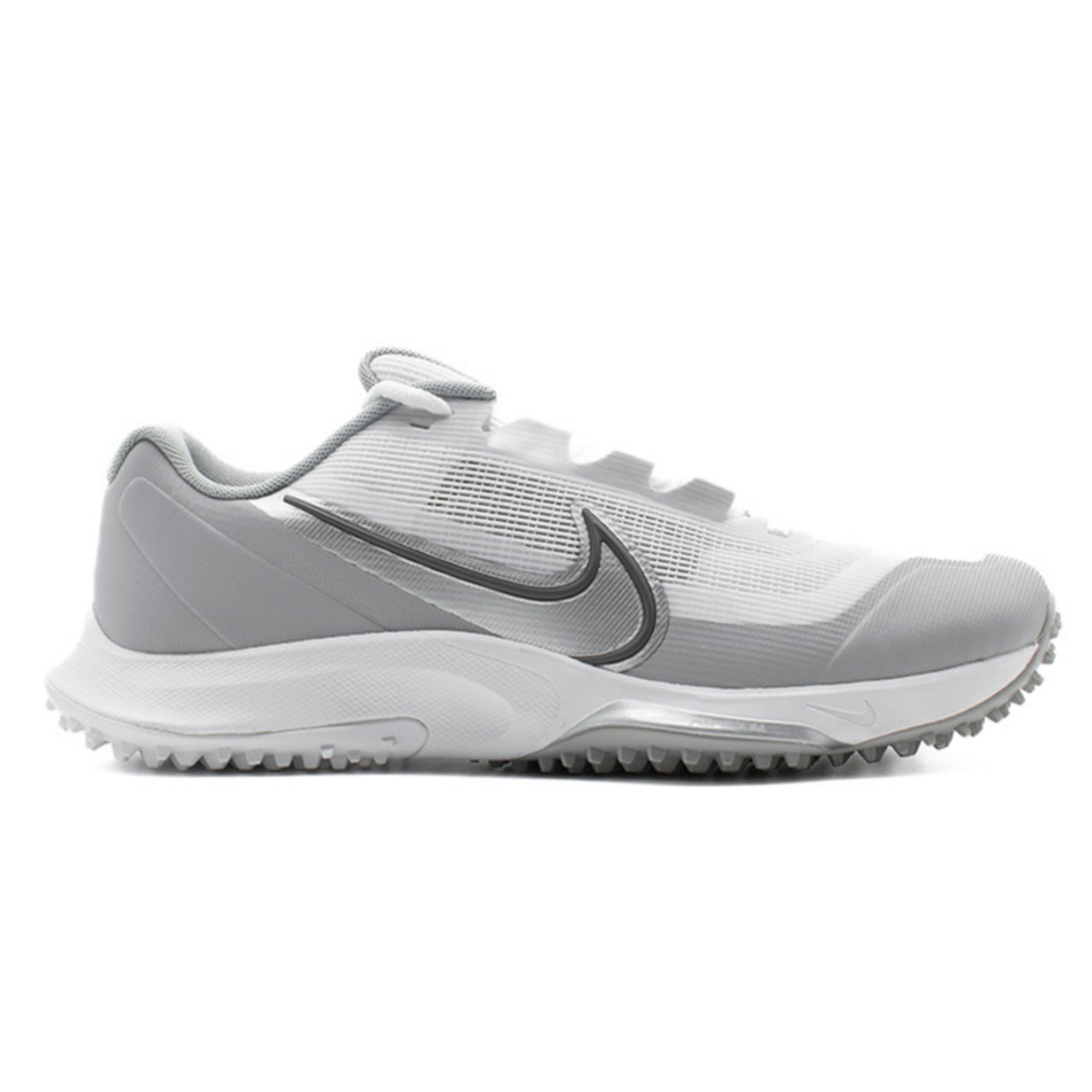 Nike React Vapor Drive 2 Silver/White Cricket Rubber Spike Shoes-1-Top_ricket_Store