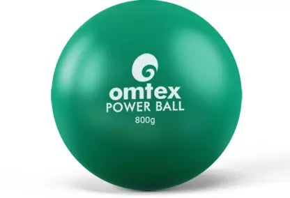 Omtex Cricket Green Power Training Ball 800 grams