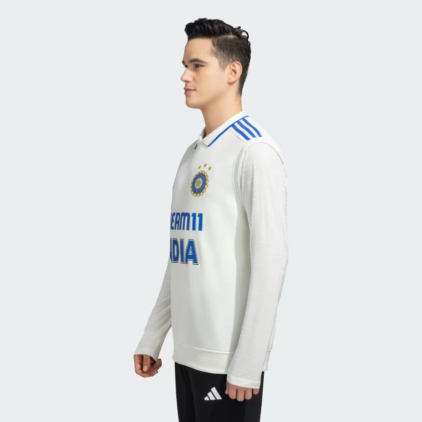 Original Adidas INDIA CRICKET TEST PULLOVER Sleeveless - MENS