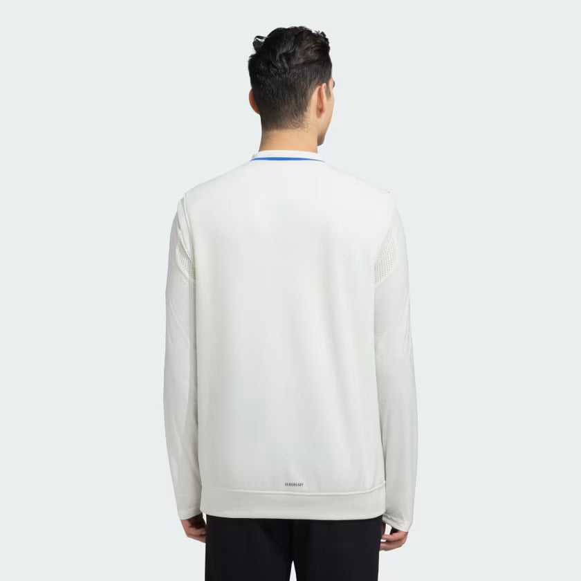 Original Adidas INDIA CRICKET TEST PULLOVER Sleeveless - MENS