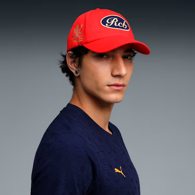 PUMA Official Royal Challengers Bangalore (RCB) Red Cricket Cap