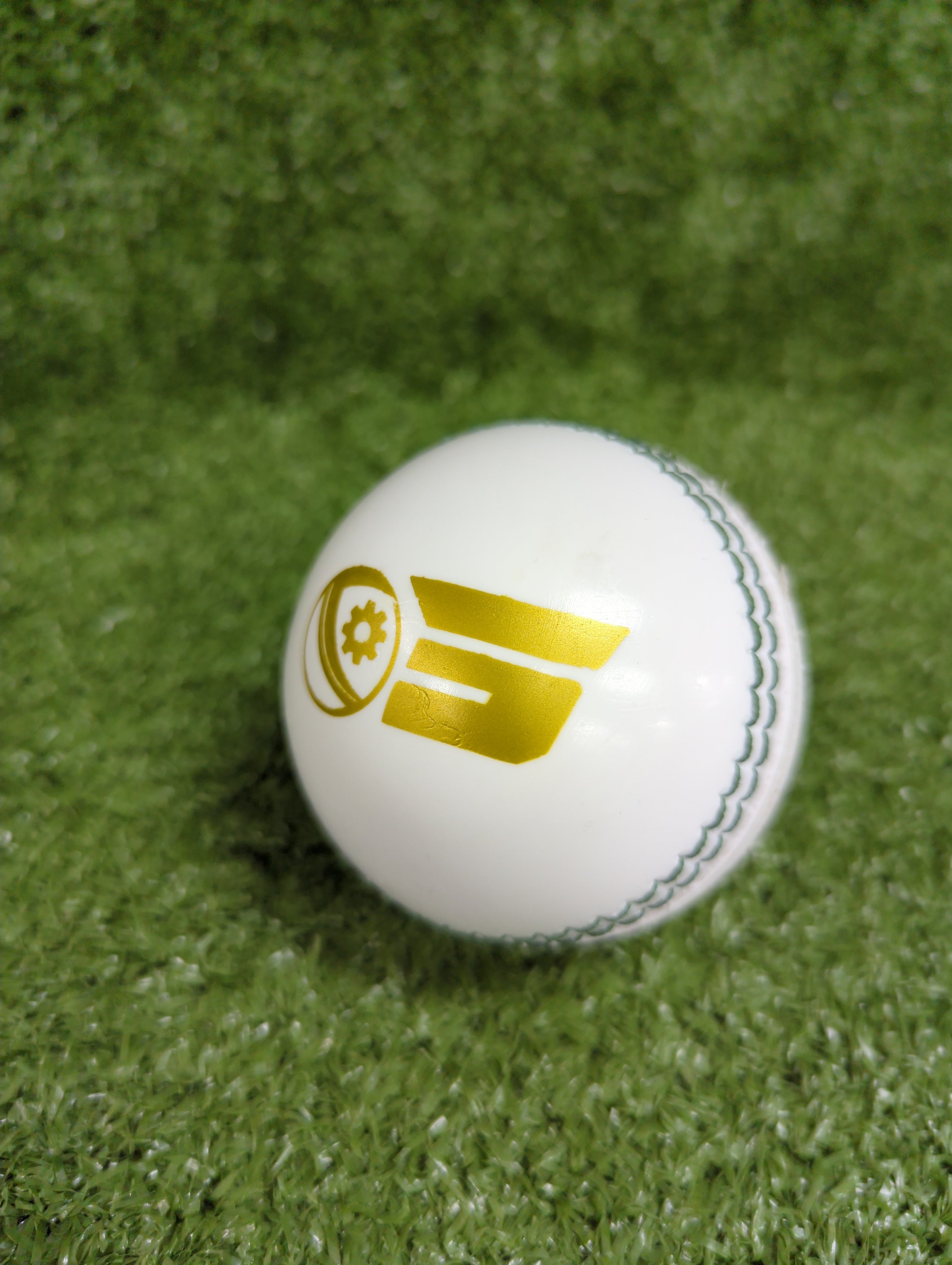 Raydn Incredible PU White Synthetic Cricket Ball - 110 Grams - Back