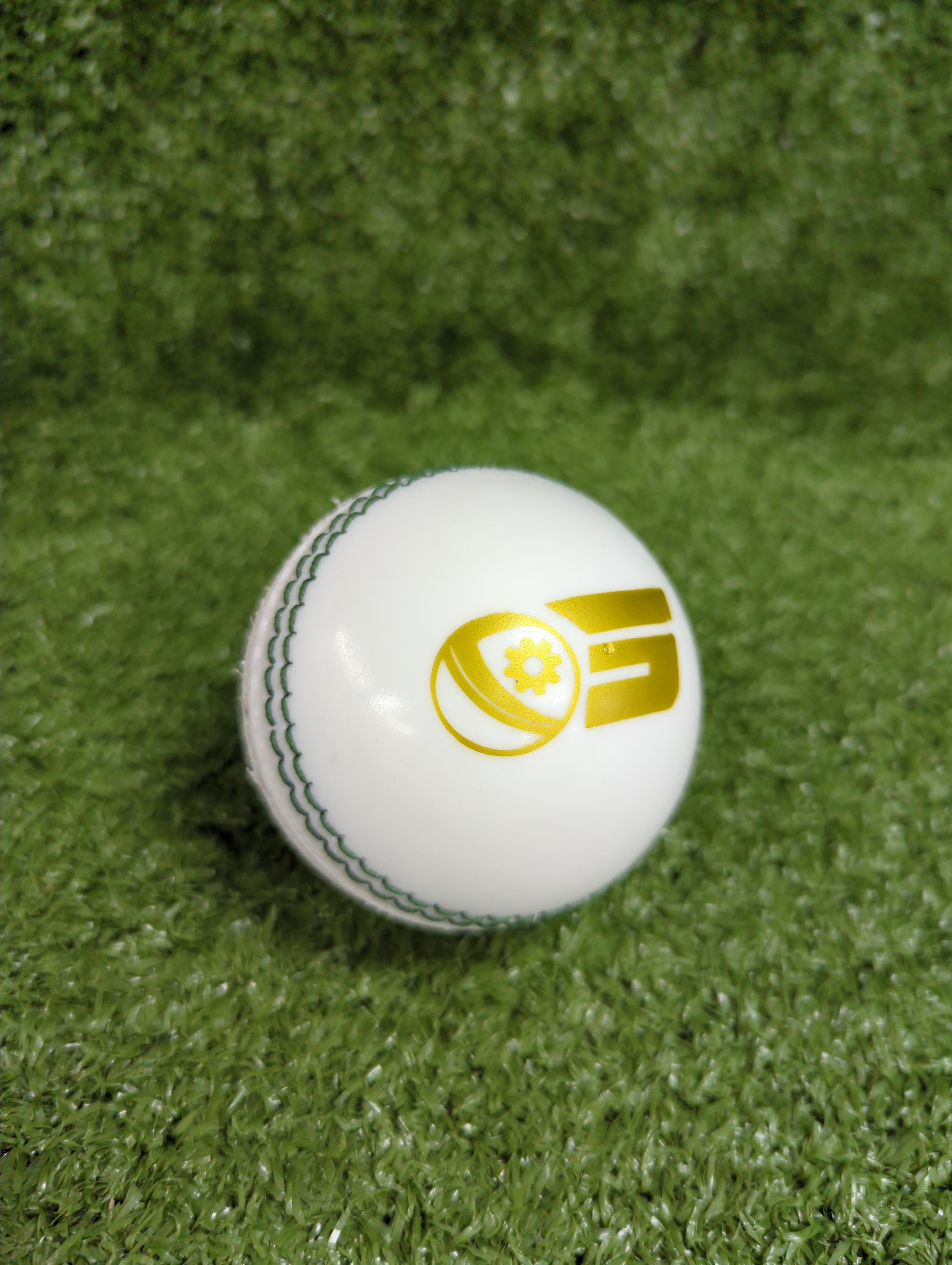 Raydn Incredible PU White Synthetic Cricket Ball - 110 Grams - Front