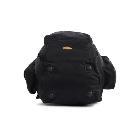 Close-up back view of SG 22 Yards cricket bag highlighting bartack-reinforced stress point stitching