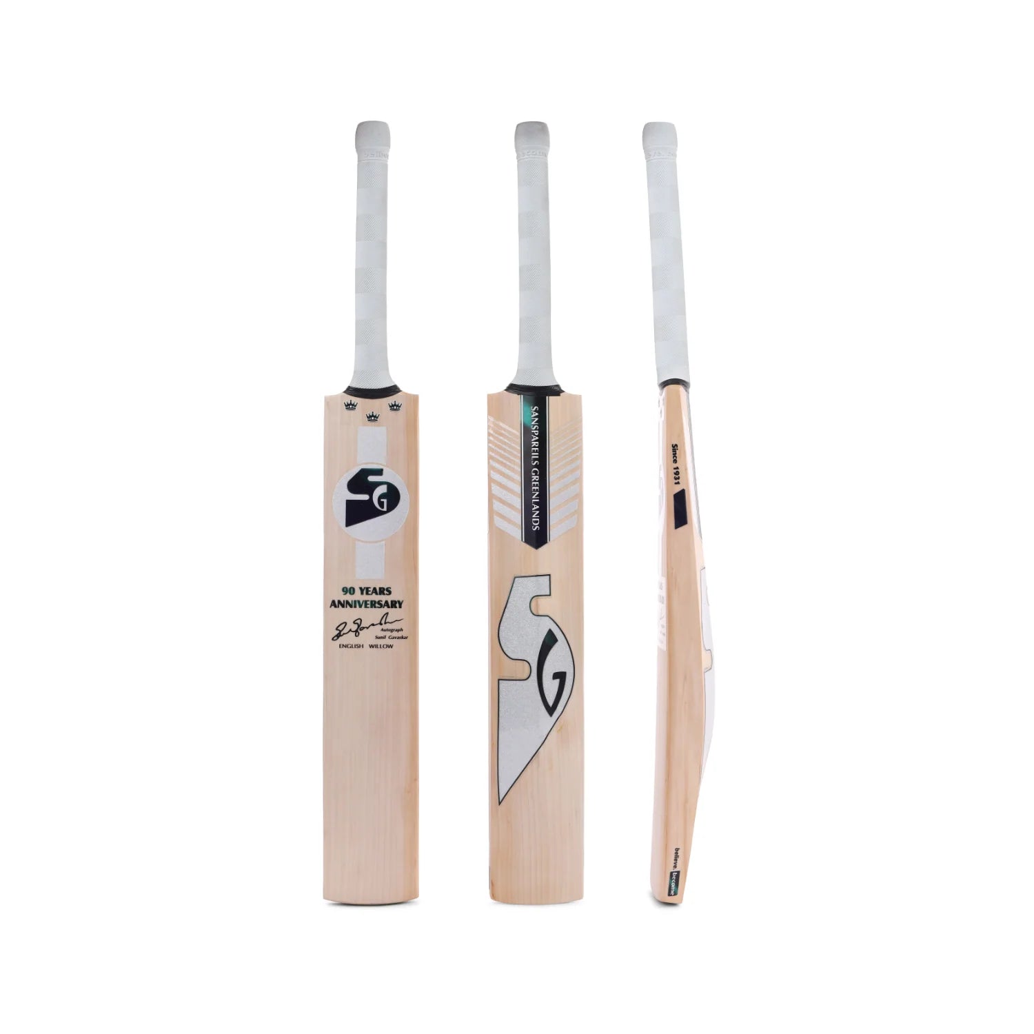 SG 90 YEARS ANNIVERSARY Grade 1 Worlds Finest English Willow Cricket Bat SG