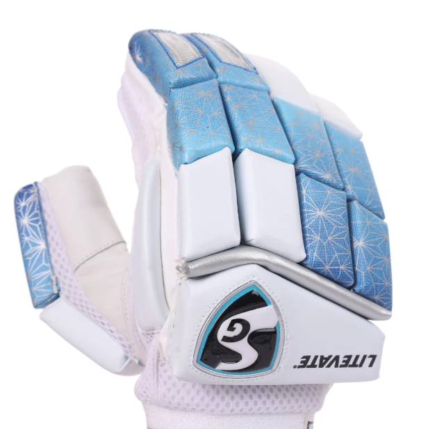 SG Litevate Blue Junior / Youth Cricket Gloves
