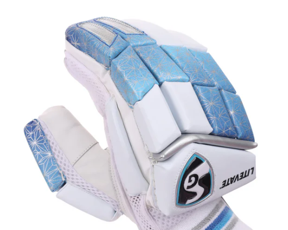 SG Litevate Blue Junior / Youth Cricket Gloves
