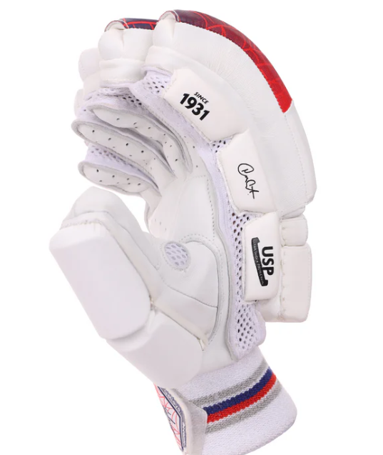 SG RP 17 Adult Cricket Batting Gloves (Red)