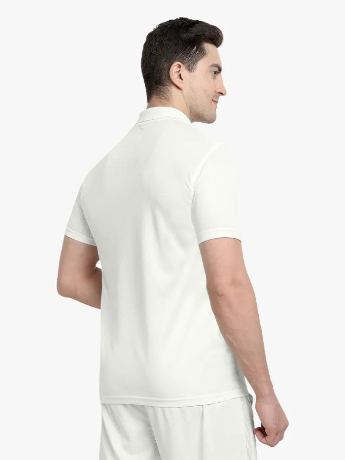 Shrey Match 2.0 Whites Short Sleeves Junior/Youth Cricket Shirt