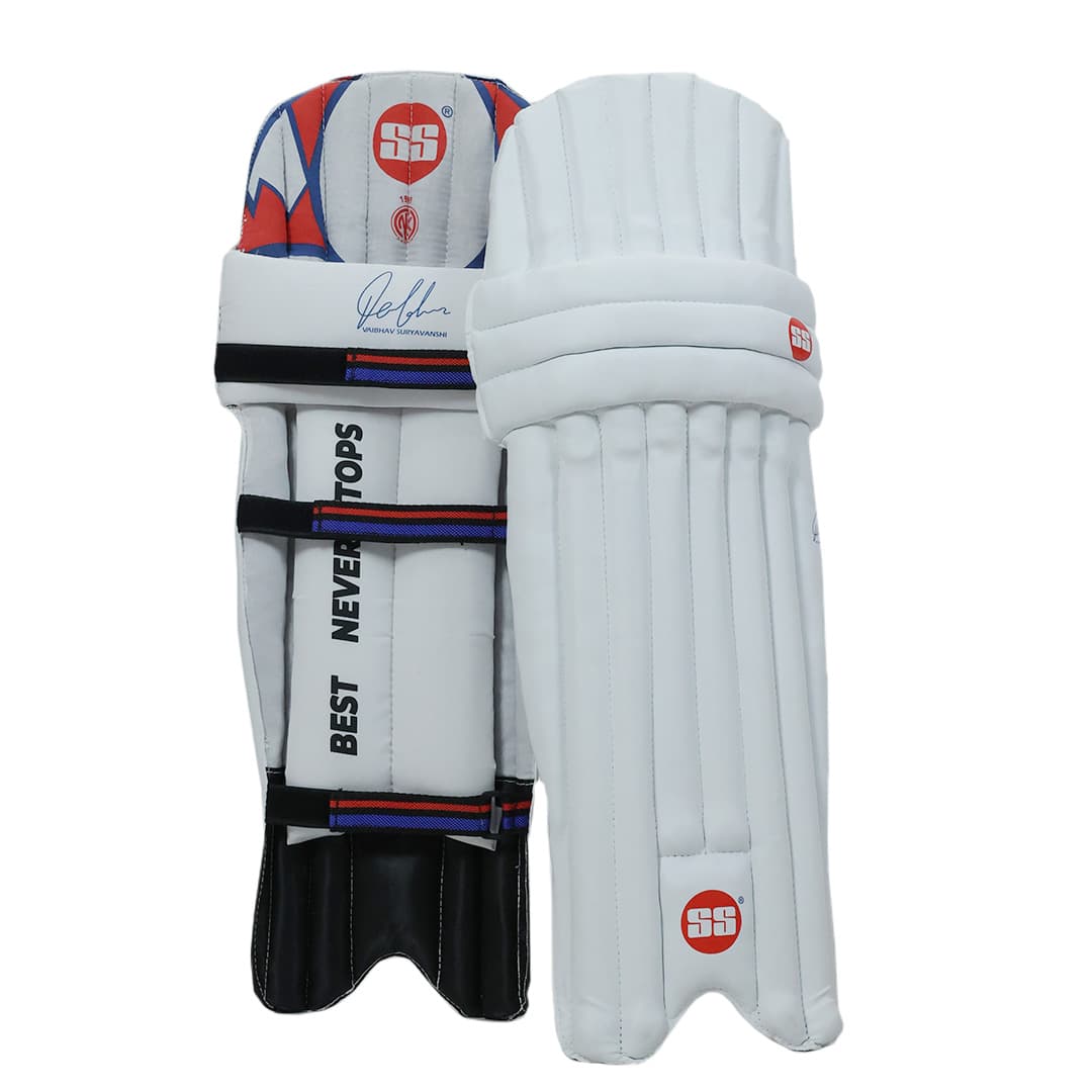 SS Vaibhav Sooryavanshi Kashmir Willow Adult Full Cricket Kit Set by SS - close-up detail - TopCricketStore