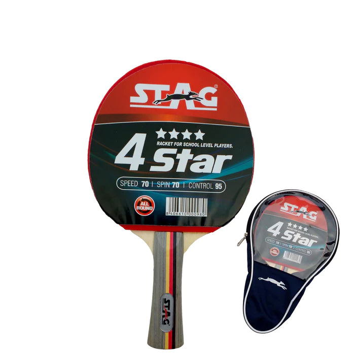 STAG 4 STAR TABLE TENNIS RACQUET