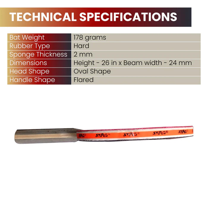 STAG 4 STAR TABLE TENNIS RACQUET
