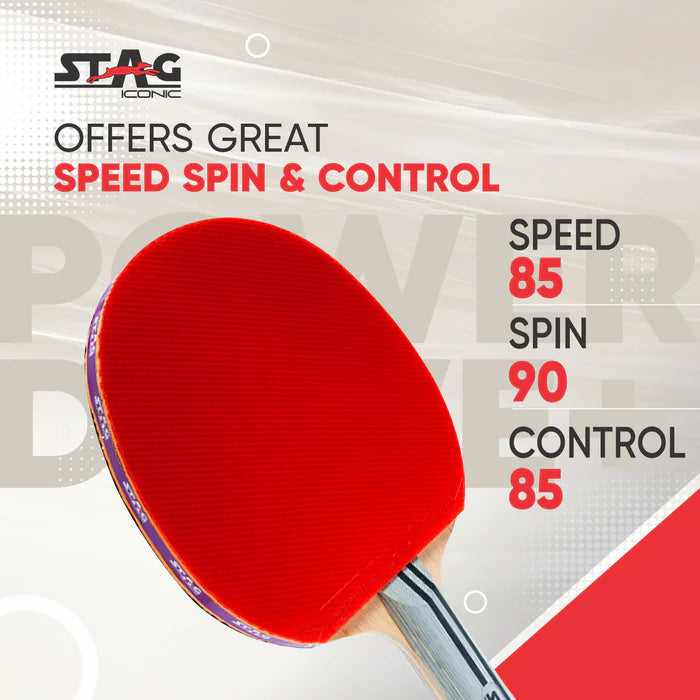 Stag Power Drive+ Table Tennis Rackets by Stag - packaging view - TopCricketStore
