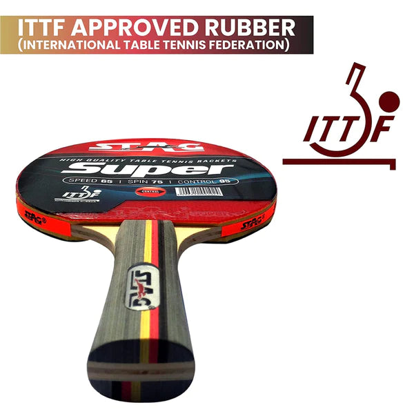Stag Super Table Tennis Rackets by Stag - back view - TopCricketStore