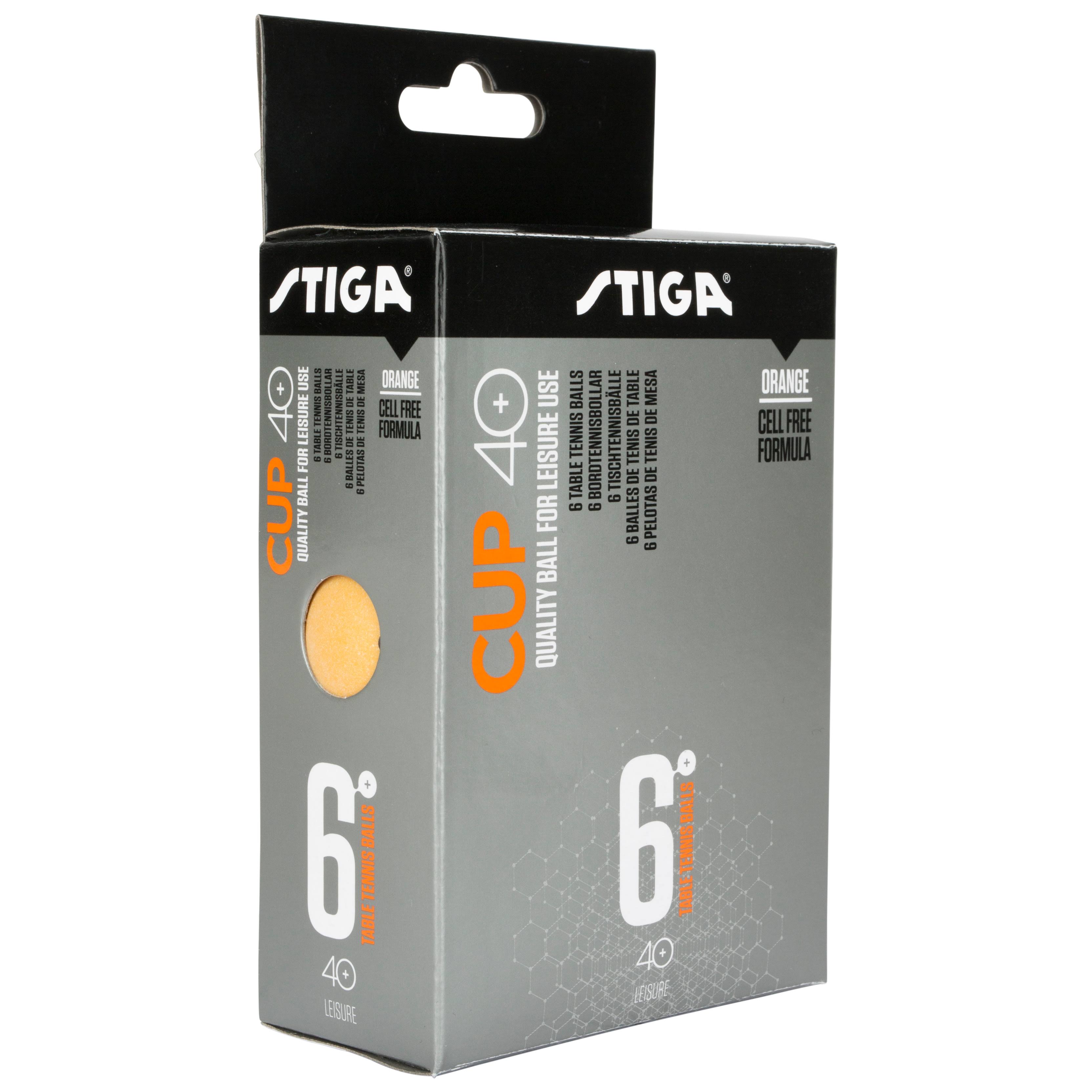 Stiga Cup 40+ 6-pack (Orange) Table Tennis Ball