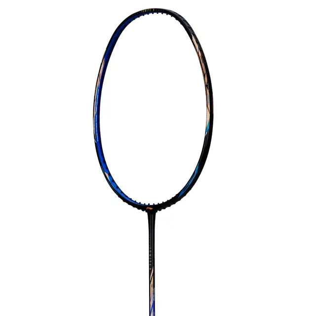 Li-Ning IGNITE 8 (Black Blue OldGold) Badminton Racket Prestrung by Li-Ning - packaging view - TopCricketStore