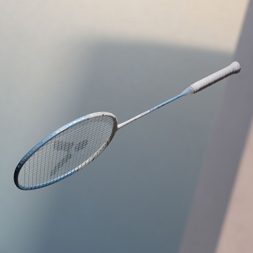 Victor Auraspeed 90F Metallic Badminton Racket(Unstrung) by Victor - in-use view - TopCricketStore