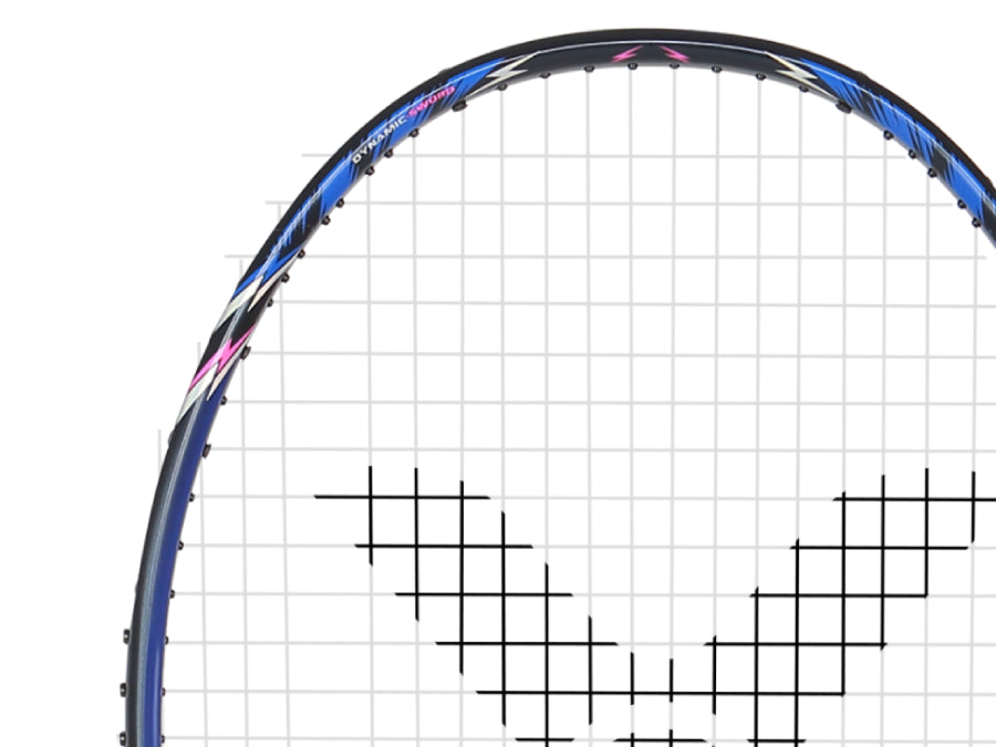 Victor Auraspeed 90K II TD B Badminton Racket - Unstrung by Victor - close-up detail - TopCricketStore