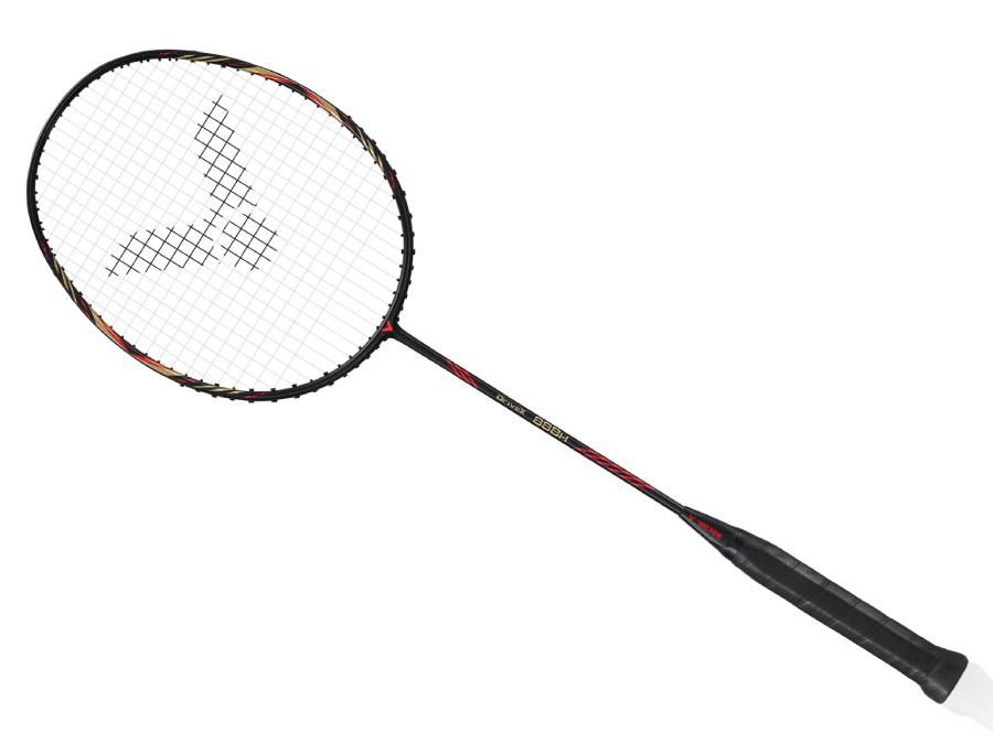Victor DriveX 888H C Black Badminton Racket by Victor - close-up detail - TopCricketStore