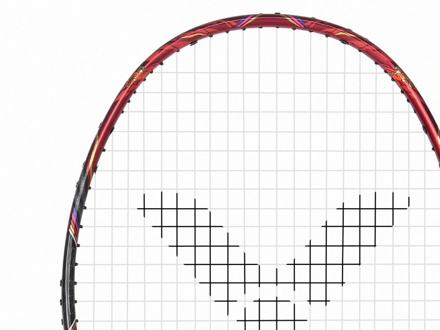 Victor JetSpeed Chinese New Year Collection GB D Badminton Racket by Victor - close-up detail - TopCricketStore