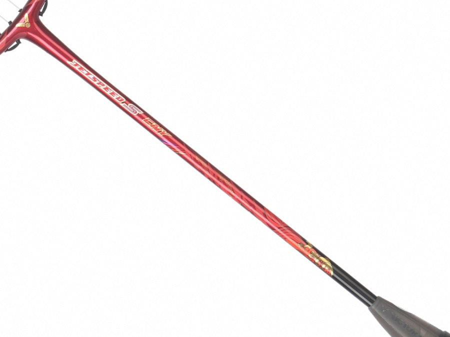 Victor JetSpeed Chinese New Year Collection GB D Badminton Racket by Victor - in-use view - TopCricketStore