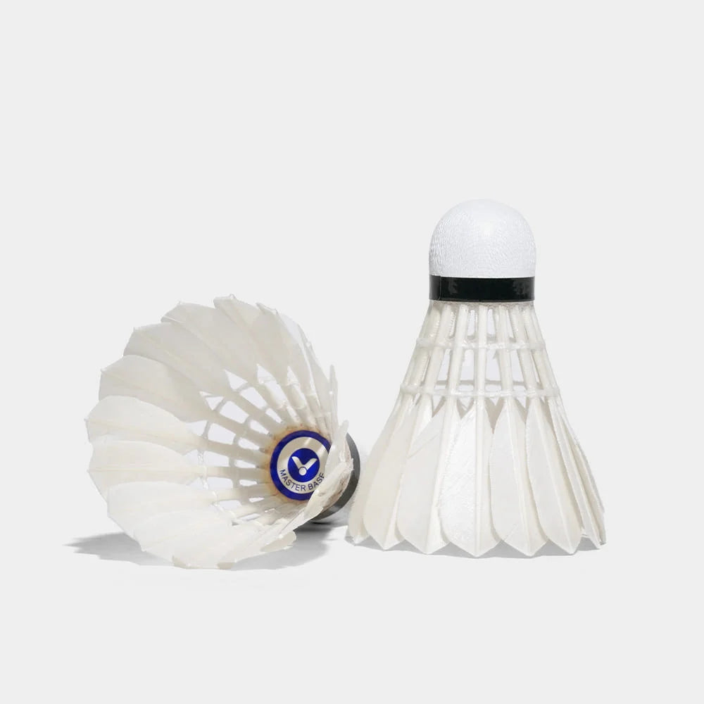 Victor Master Base Badminton Feather Shuttlecocks Speed 77 Victor
