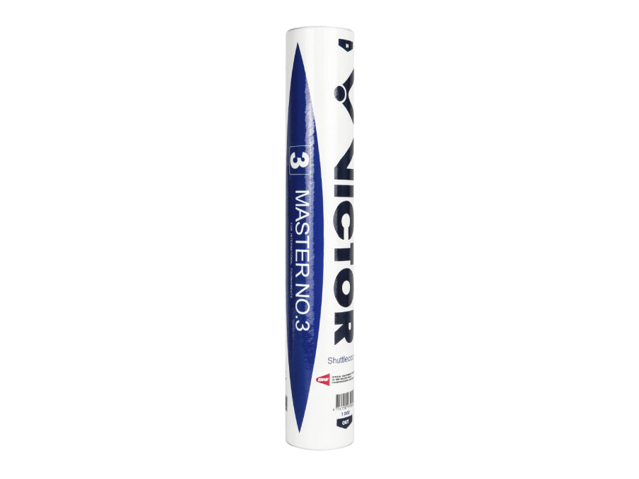 Victor Master No.3 Badminton Feather Shuttlecocks Speed 77