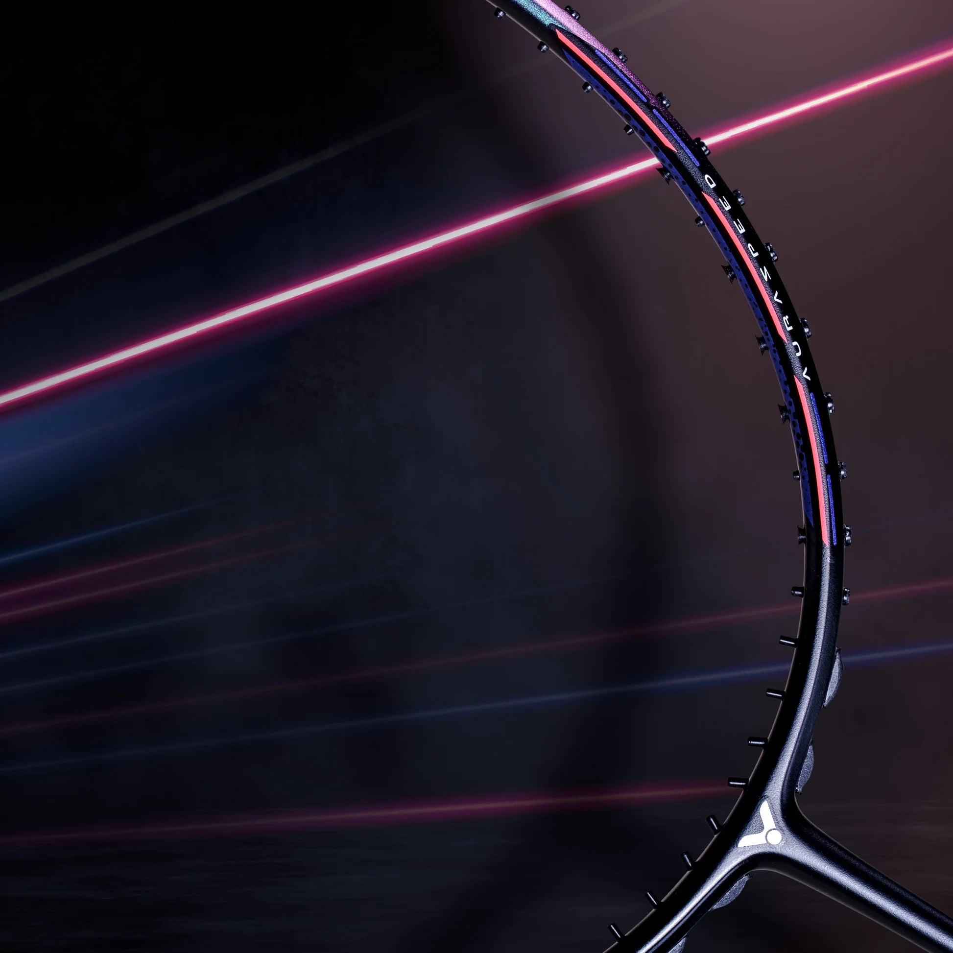 Detailed view of grommets and lower frame curve on Victor ARS-HS Plus