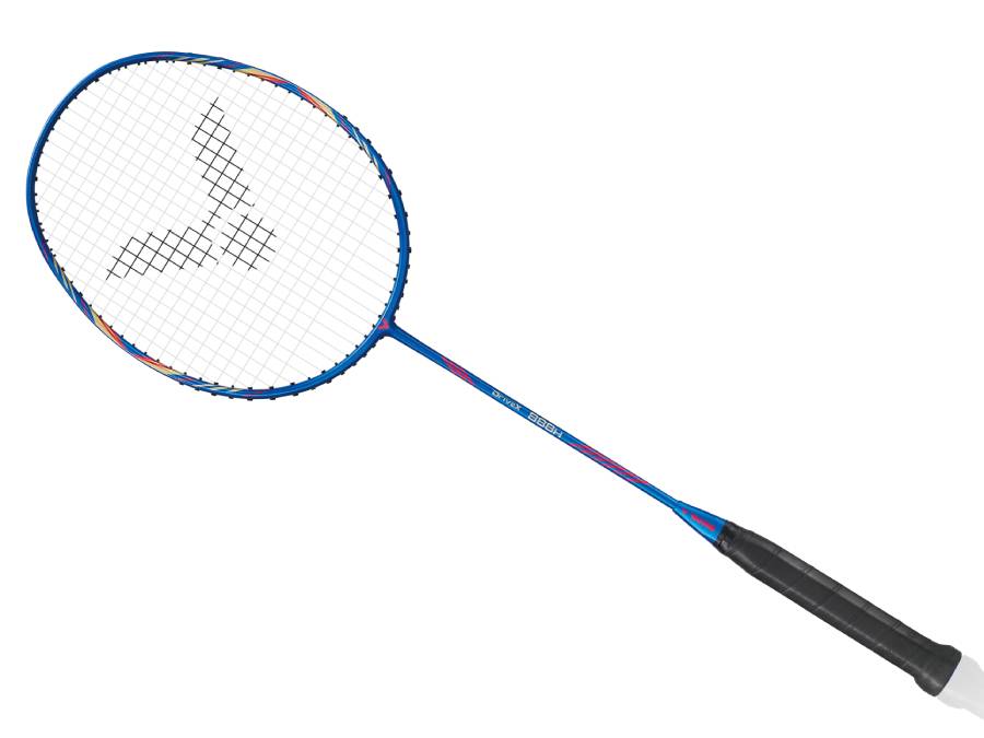 Victor DriveX 888H F Blue Badminton Racket by Victor - close-up detail - TopCricketStore