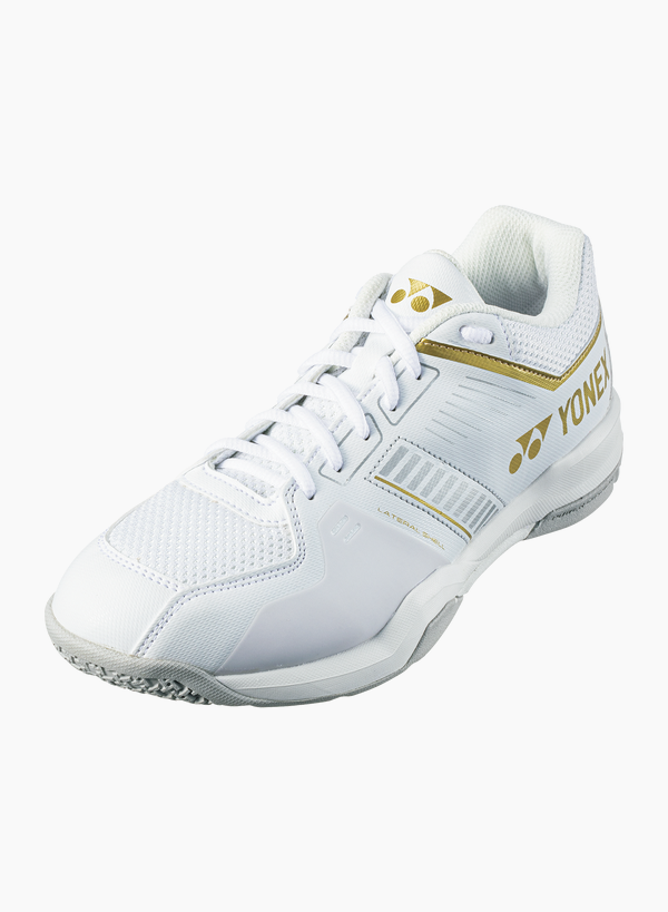 Yonex Badminton Shoe Power Cushion Strider Flow Unisex (White / Gold)