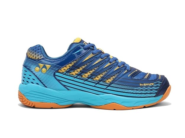 Yonex Tour Dominant 2 Badminton Shoes – Sailor Blue / Bright Aqua / Mustard Gold