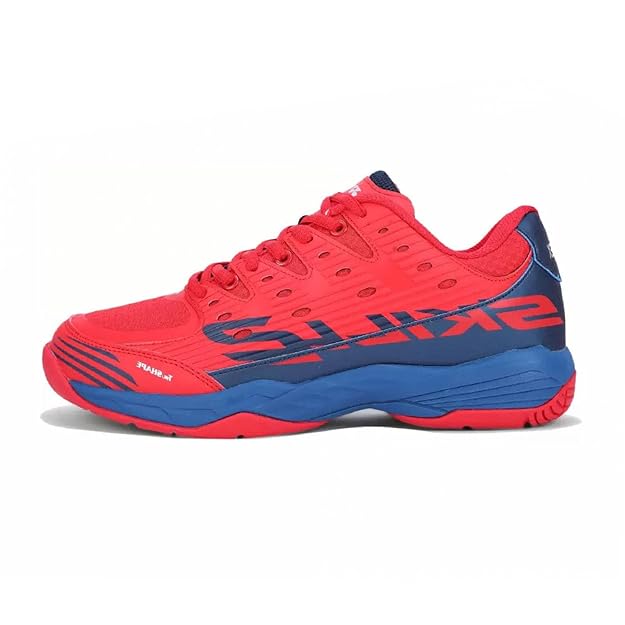 Yonex Tour Skill 2 Badminton Shoes - Non-Marking | Poppy Red / Cobalt