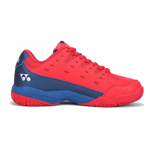 Yonex Tour Skill 2 Badminton Shoes - Non-Marking | Poppy Red / Cobalt