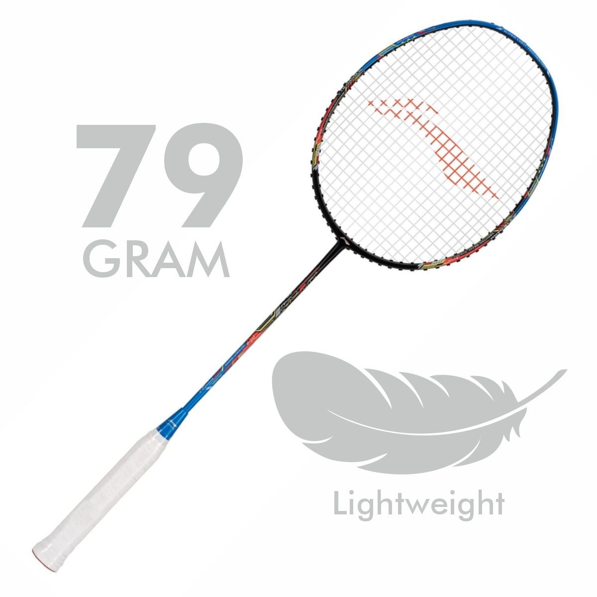 Li-Ning Air Force 79 G3 Badminton Racket Prestrung (Black/Blue/Red) by Li-Ning - view 7 - TopCricketStore