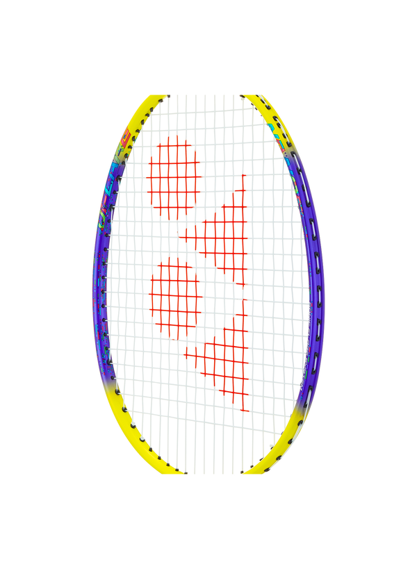Yonex Nanoflare 002 Clear Yellow Badminton Racket Prestrung - Made In China by Yonex - in-use view - TopCricketStore